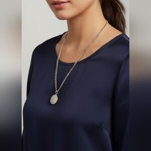 Gold and Sparkle pendant necklace